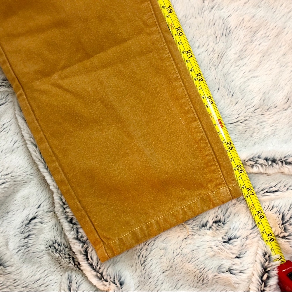 Pilcro Mustard Crop Jeans - Picture 5 of 5
